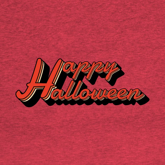 retro vintage happy halloween by fokaction